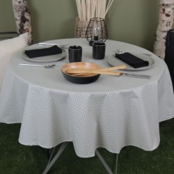 Nappe ronde EVENTAILS gris
