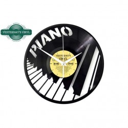 Horloge vinyl piano