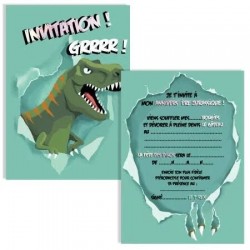 Cartes d'invitations Dinosaure