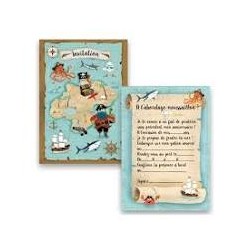 Cartes d'invitations Pirates