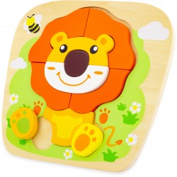 Puzzle en bois lion